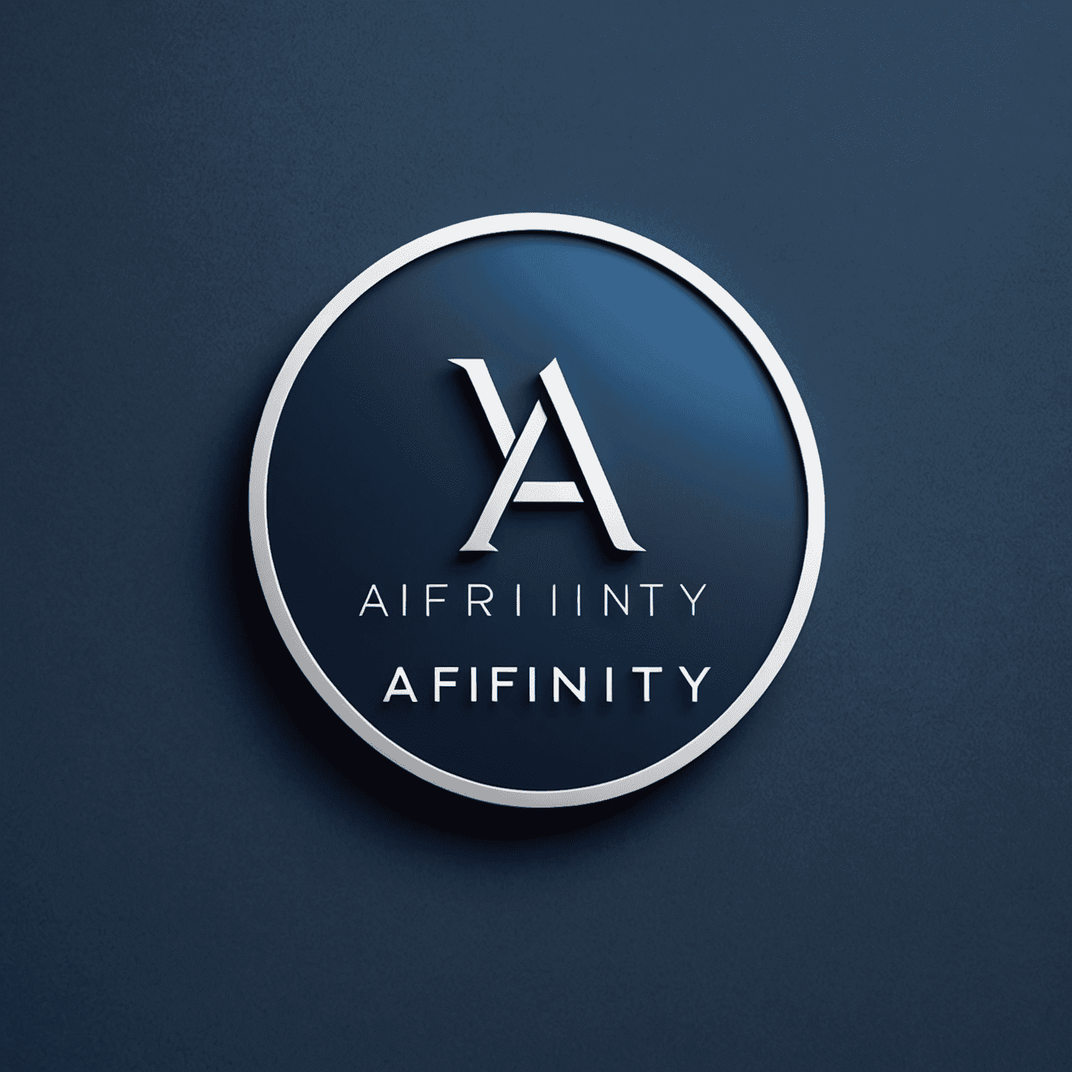 Affinity logo - A modern, sleek design featuring the company name in white on a deep blue background